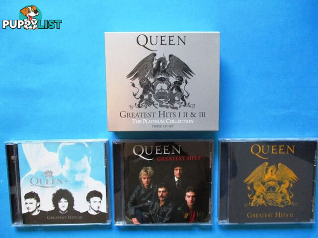 Queens Greatest Hits Platinum Collection VOL 1 2 3 Mint Cond-Woodcroft