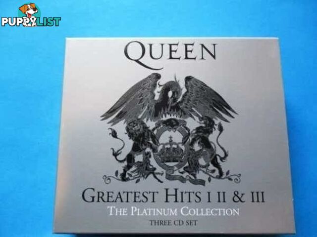 Queens Greatest Hits Platinum Collection VOL 1 2 3 Mint Cond-Woodcroft