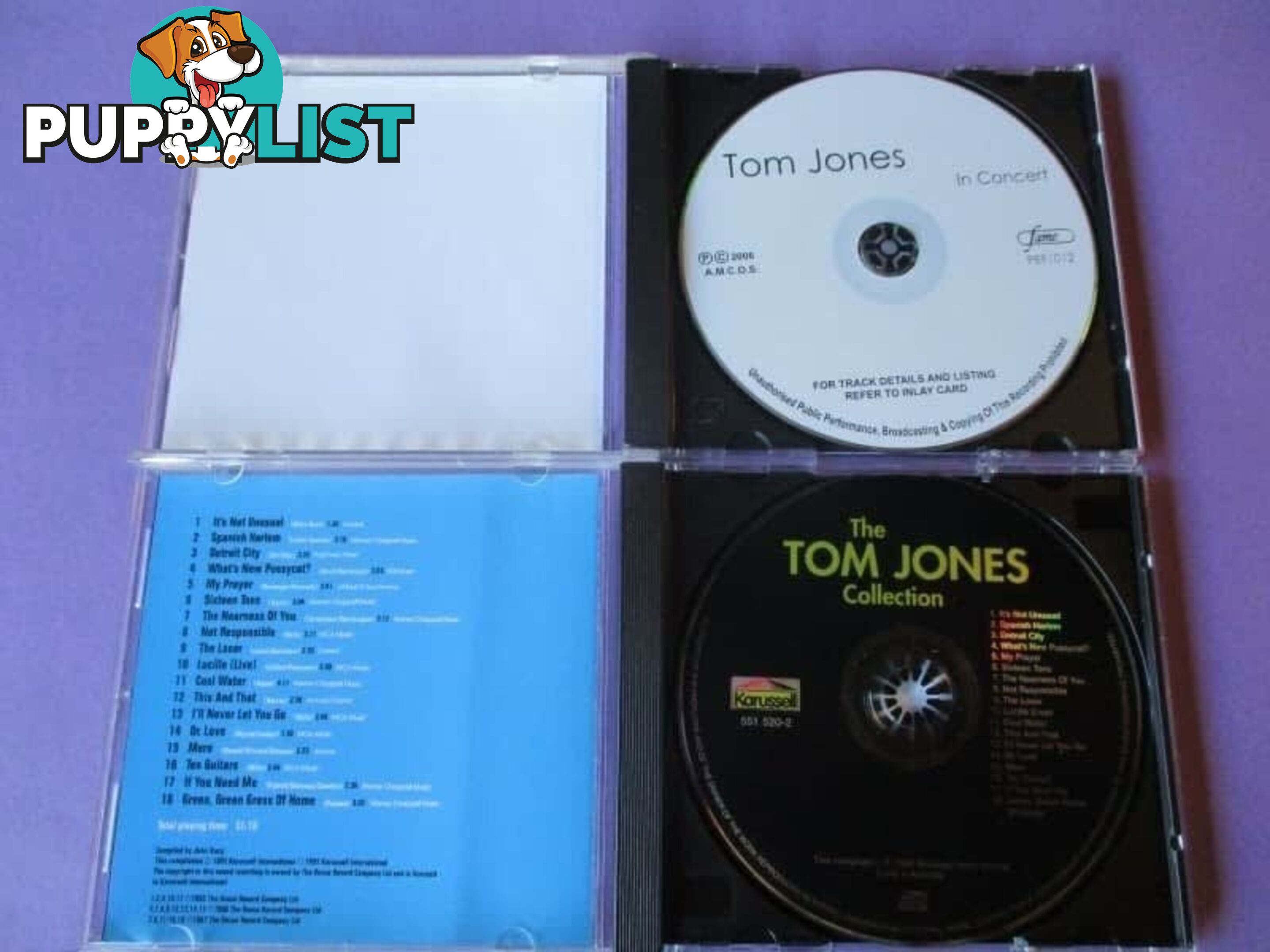 Tom Jones Collection Mint Condition $5ea-Woodcroft