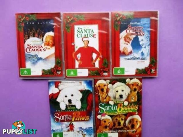 Childrens/Kids Santa Clause/Paws/Buddies Dvds $10 The Lot-Woodcroft