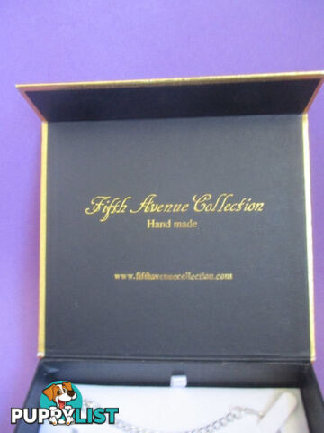 Womens Jewelry Necklace & Clip On Earrings Fifth Ave Collection-NEW