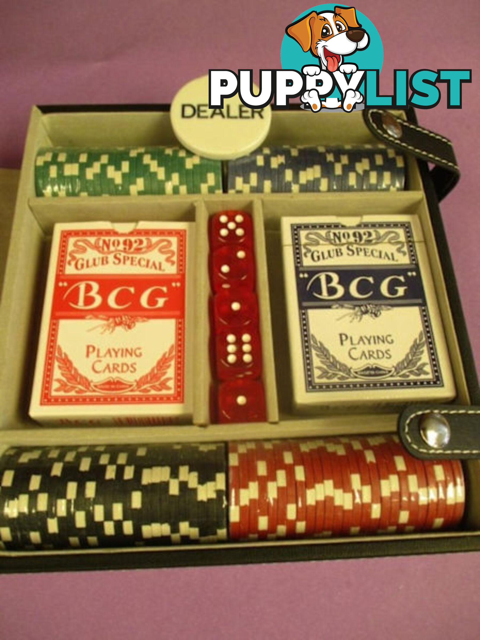 Rare Vintage Vax Playing Cards And Chip Set ''NEW' 'Woodcroft