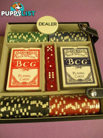 Rare Vintage Vax Playing Cards And Chip Set ''NEW' 'Woodcroft