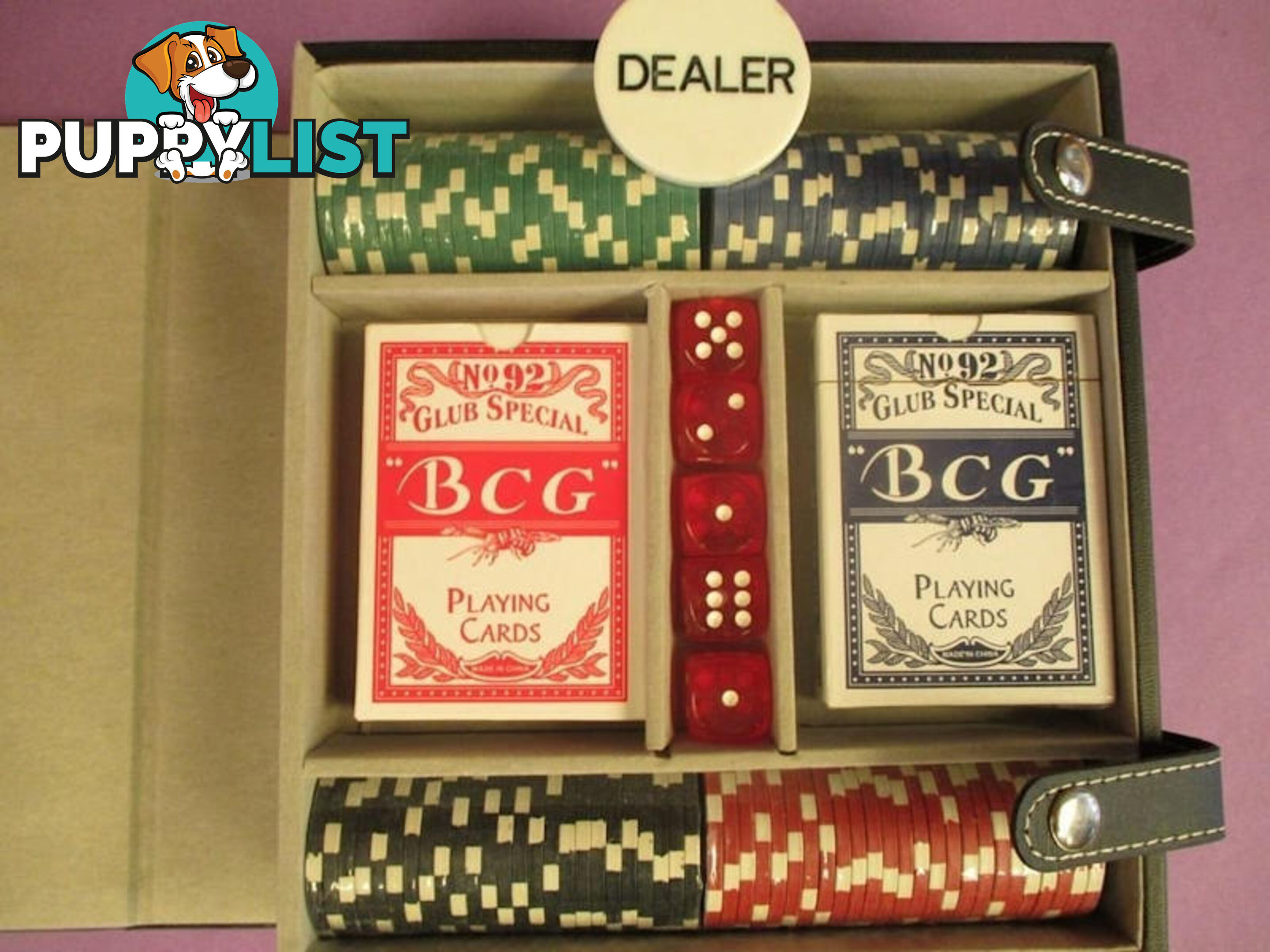 Rare Vintage Vax Playing Cards And Chip Set ''NEW' 'Woodcroft