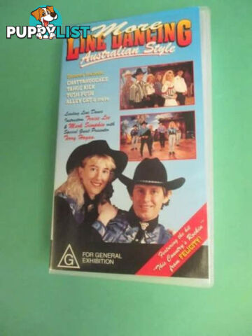 VHS Line Dancing Cassettes New & Preowned $10 For Both-Woodcroft