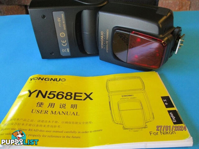 Yongnuo YN568EX-Flash Speedlite For Nikon Mint Condition-Woodcroft