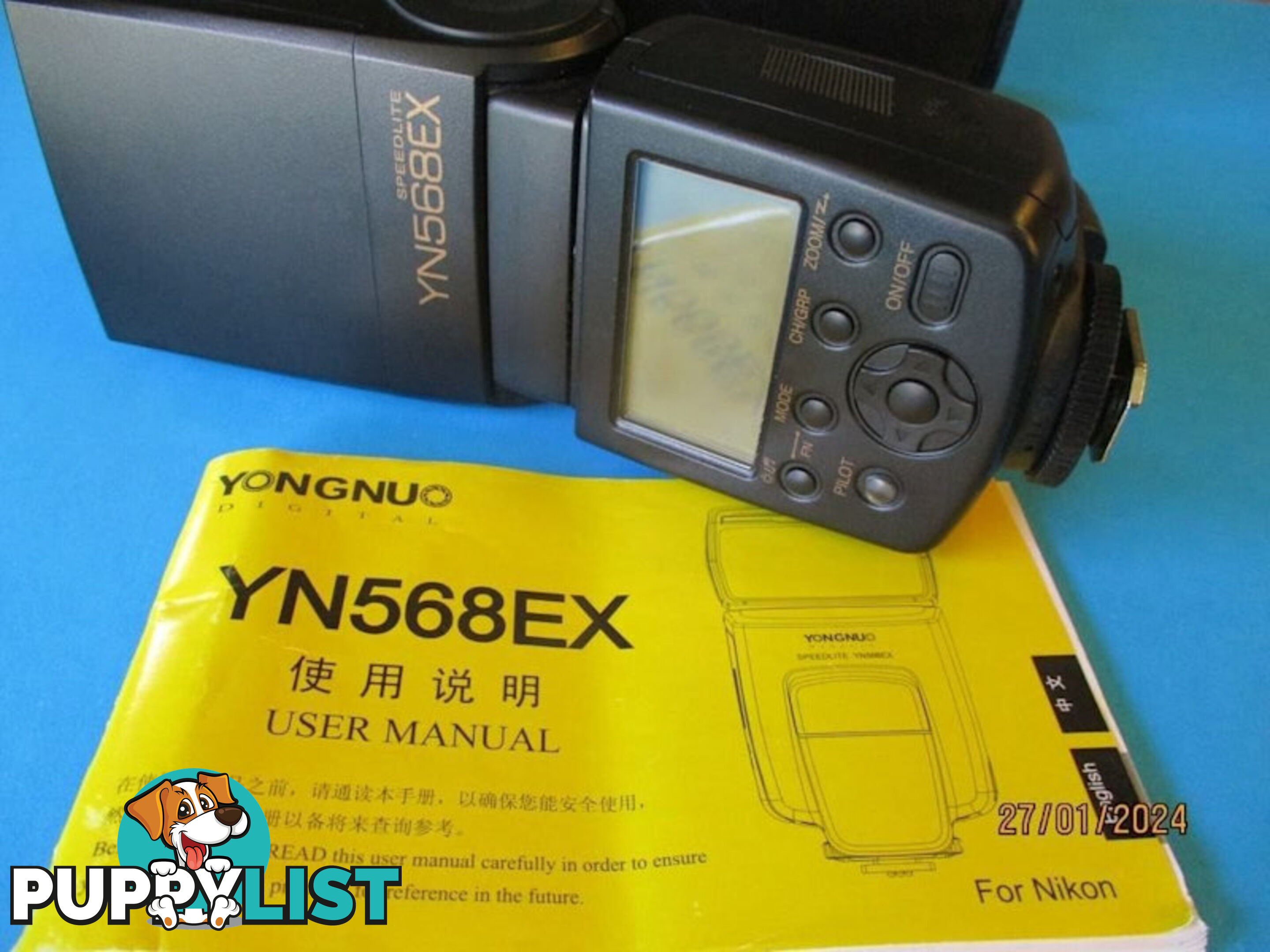 Yongnuo YN568EX-Flash Speedlite For Nikon Mint Condition-Woodcroft