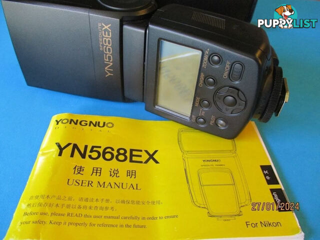 Yongnuo YN568EX-Flash Speedlite For Nikon Mint Condition-Woodcroft