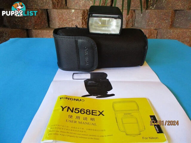 Yongnuo YN568EX-Flash Speedlite For Nikon Mint Condition-Woodcroft