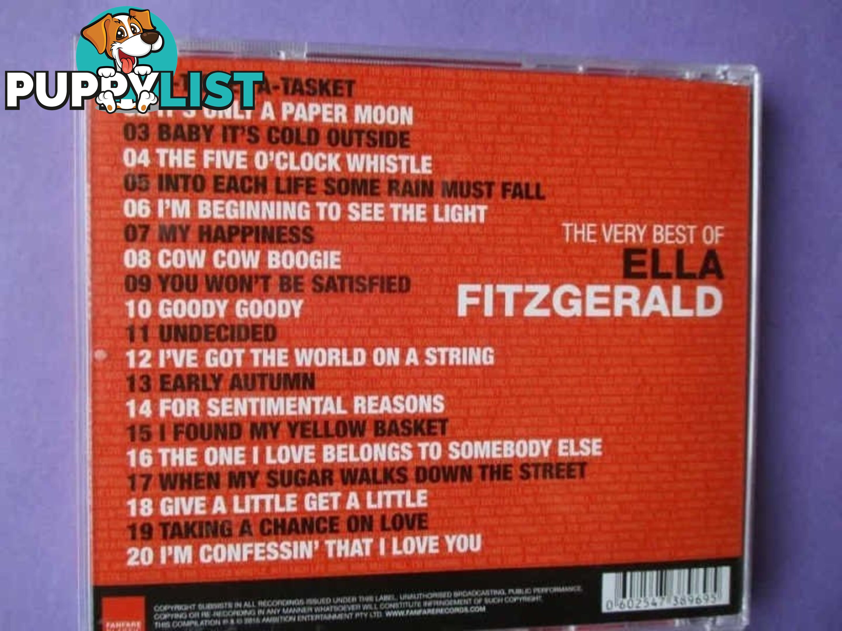 Ella Fitzgerald Cds Mint Condition $5ea-Woodcroft