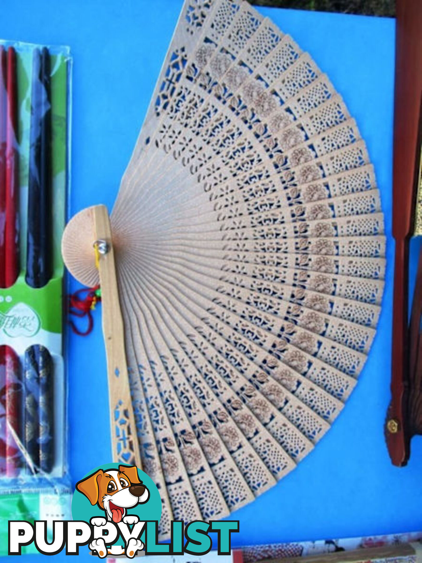 New Oriental Fans, Purse, & Chopsticks Sold as a Complete Package Only