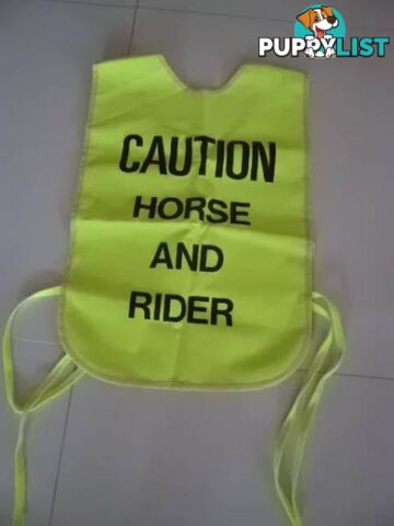 EQUESTRIAN TABARD: CAUTION HORSE AND RIDER