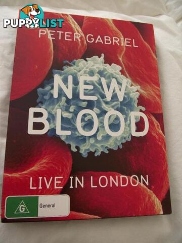 PETER GABRIEL NEW BLOOD LIVE IN LONDON DVD