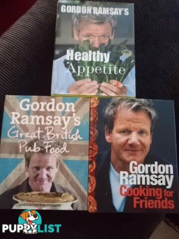 GORDON RAMSAY BOOKS X 3 GOOD CONDITION $30