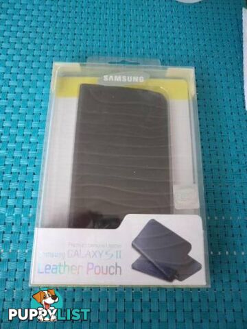 SAMSUNG GALAXY S2 PREMIUM GENUINE LEATHER POUCH/CASE NEW $10