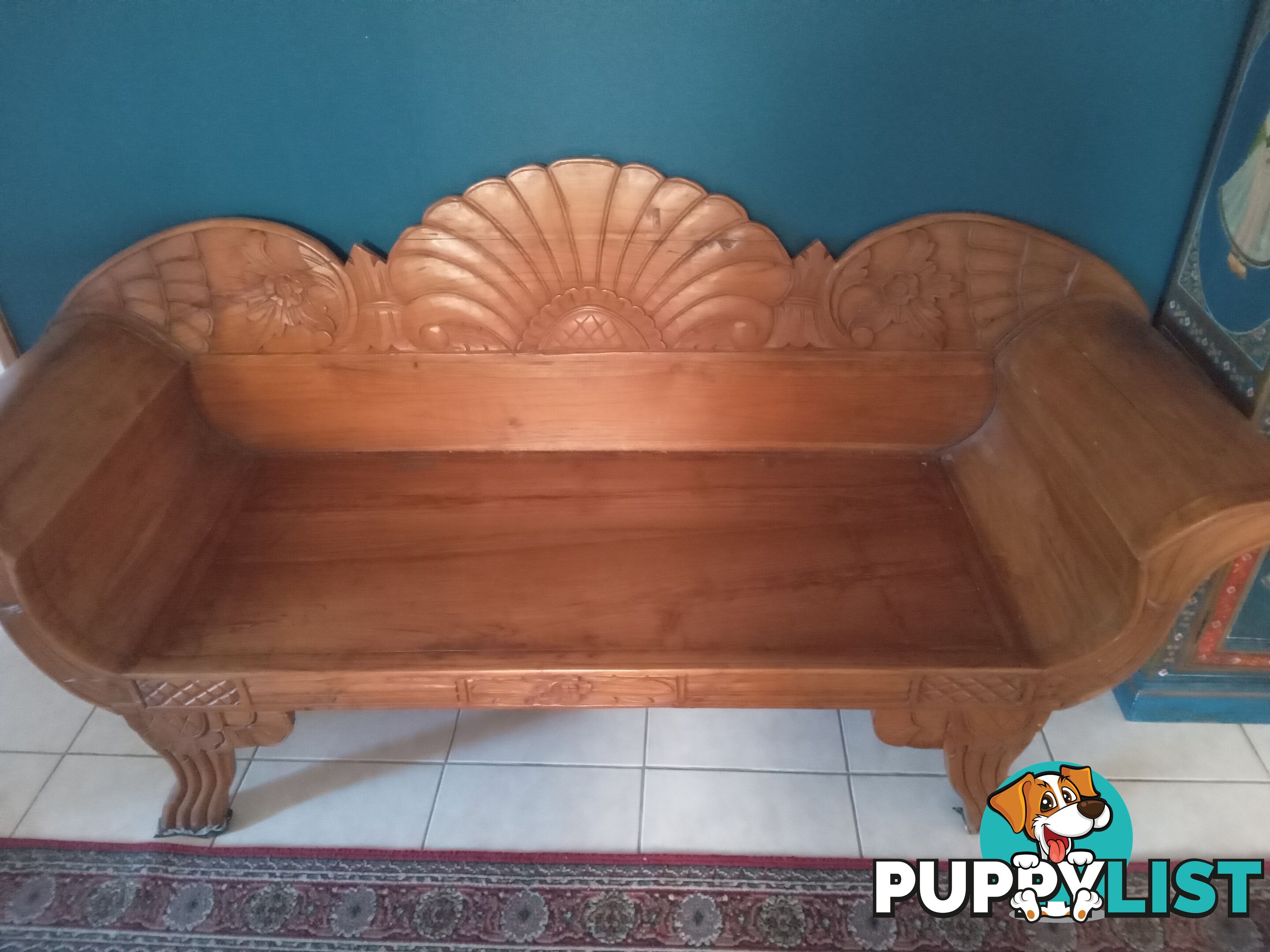 Antique style 2.5 Seater Wooden Sofa from Indonesia