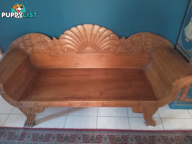 Antique style 2.5 Seater Wooden Sofa from Indonesia