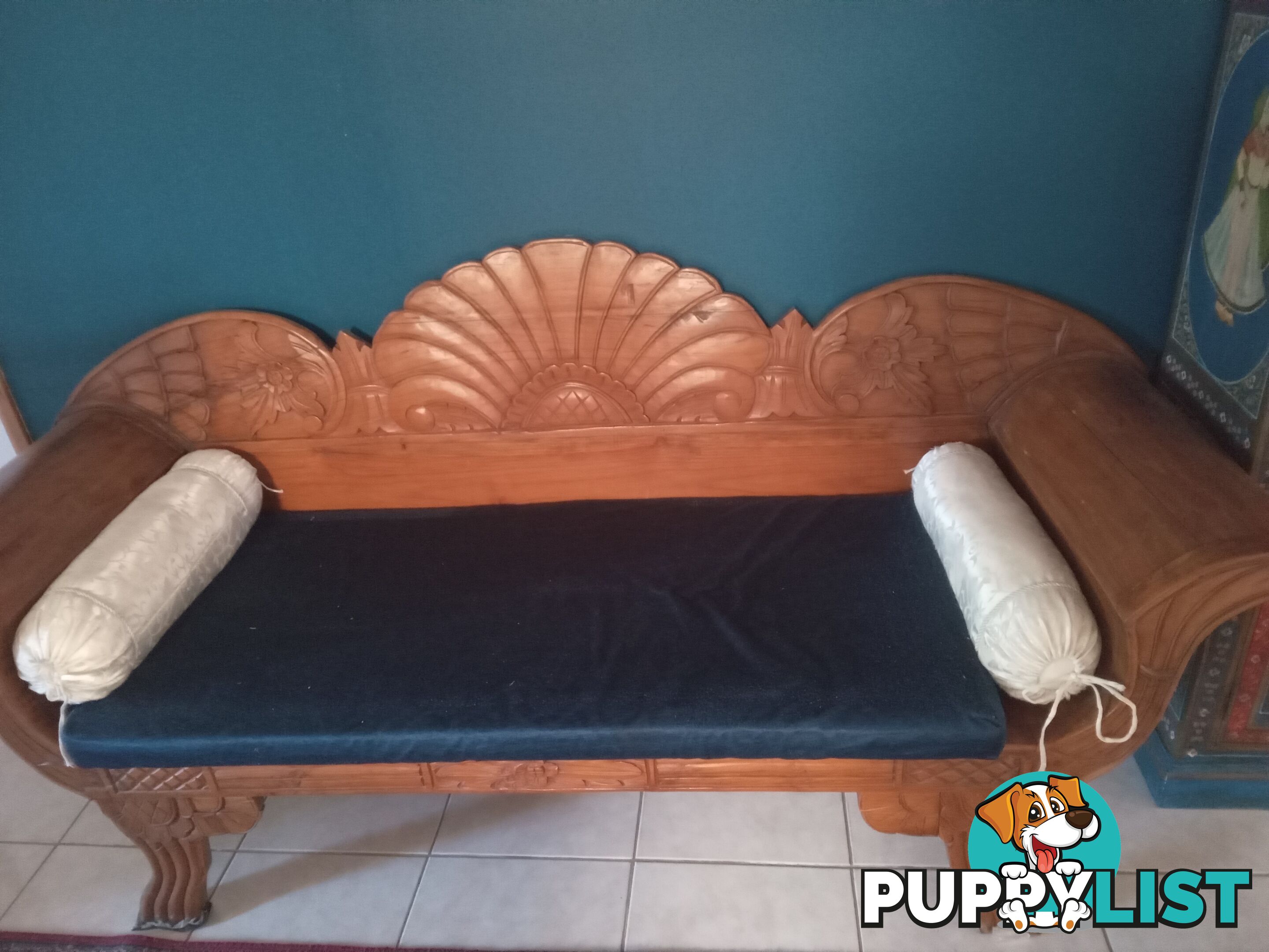 Antique style 2.5 Seater Wooden Sofa from Indonesia