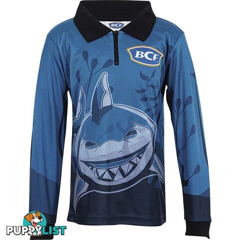 BCF Kidsâ Happy Shark Sublimated Polo