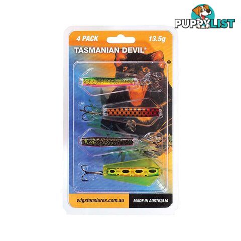 Wigston Tassie Devil Hard Body Lure 4 Pack