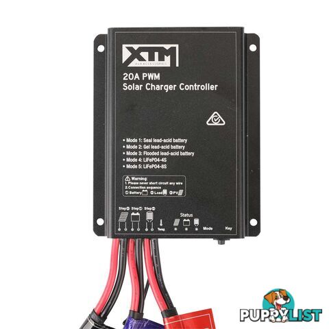 XTM 20A PWM Solar Controller