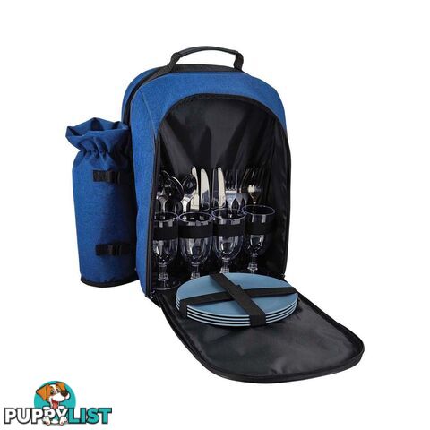 Wanderer Chambray Picnic Backpack 4 Person