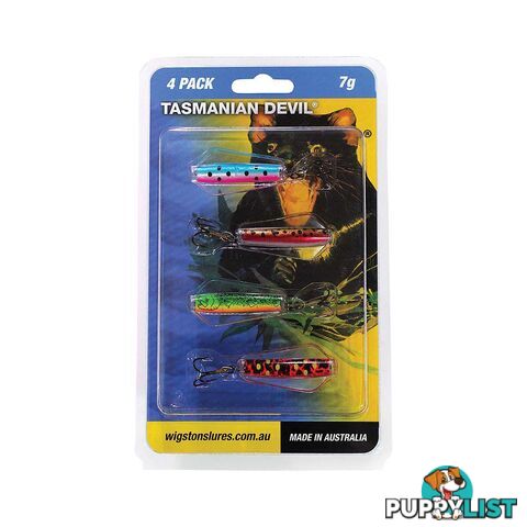 Wigston Tassie Devil Hard Body Lure 4 Pack