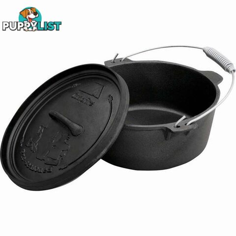 Campfire Pre Seasoned Cast Iron Camp Oven 12 Quart