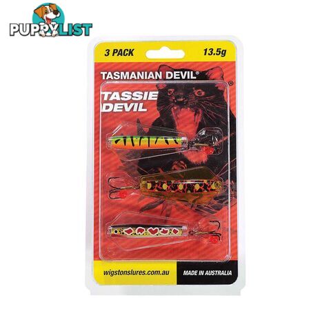 Wigston Tassie Devil Hard Body Lure 13.5G 3 Pack