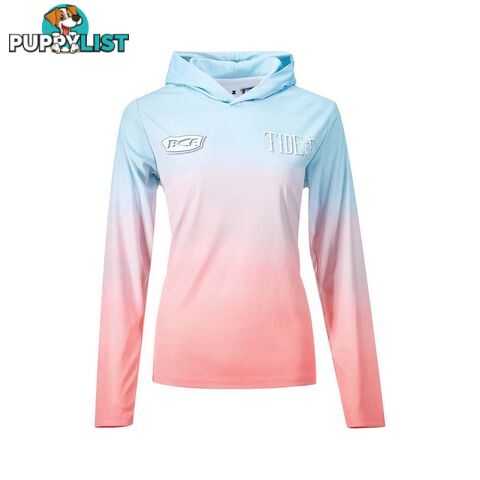 BCF x Tide Women's Sunset Hooded Sublimated Polo