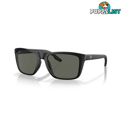 Costa Mainsail Men's Polarised Sunglasses Matte Black with Grey Lens