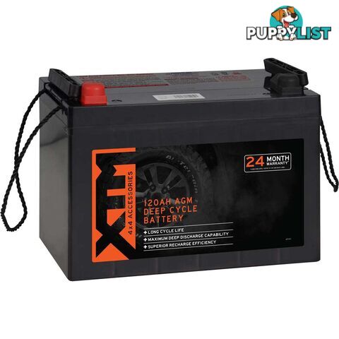 XTM Deep Cycle AGM Battery DC12-120 AGM