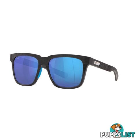 Costa Pescador Men's Polarised Sunglasses Net Grey with Blue Lens