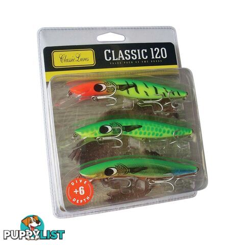 Classic Barra Lure Triple Pack 16cm