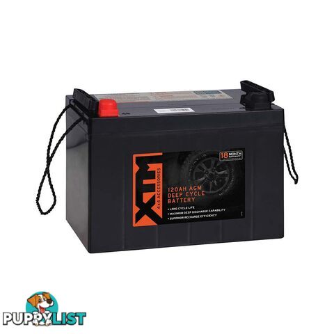 XTM Deep Cycle AGM Battery DC12-120