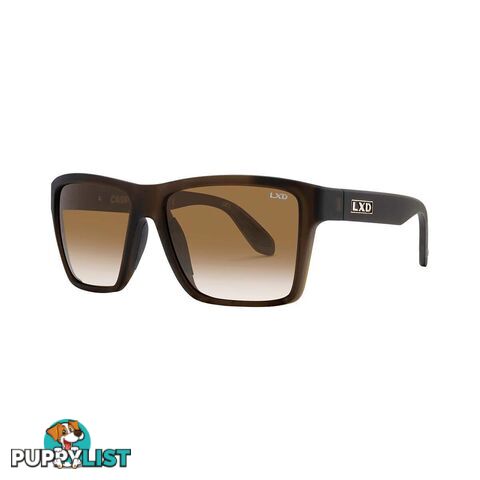 LXD Menâs Caspian Polar Sunglasses Matt Brown with Brown Lens