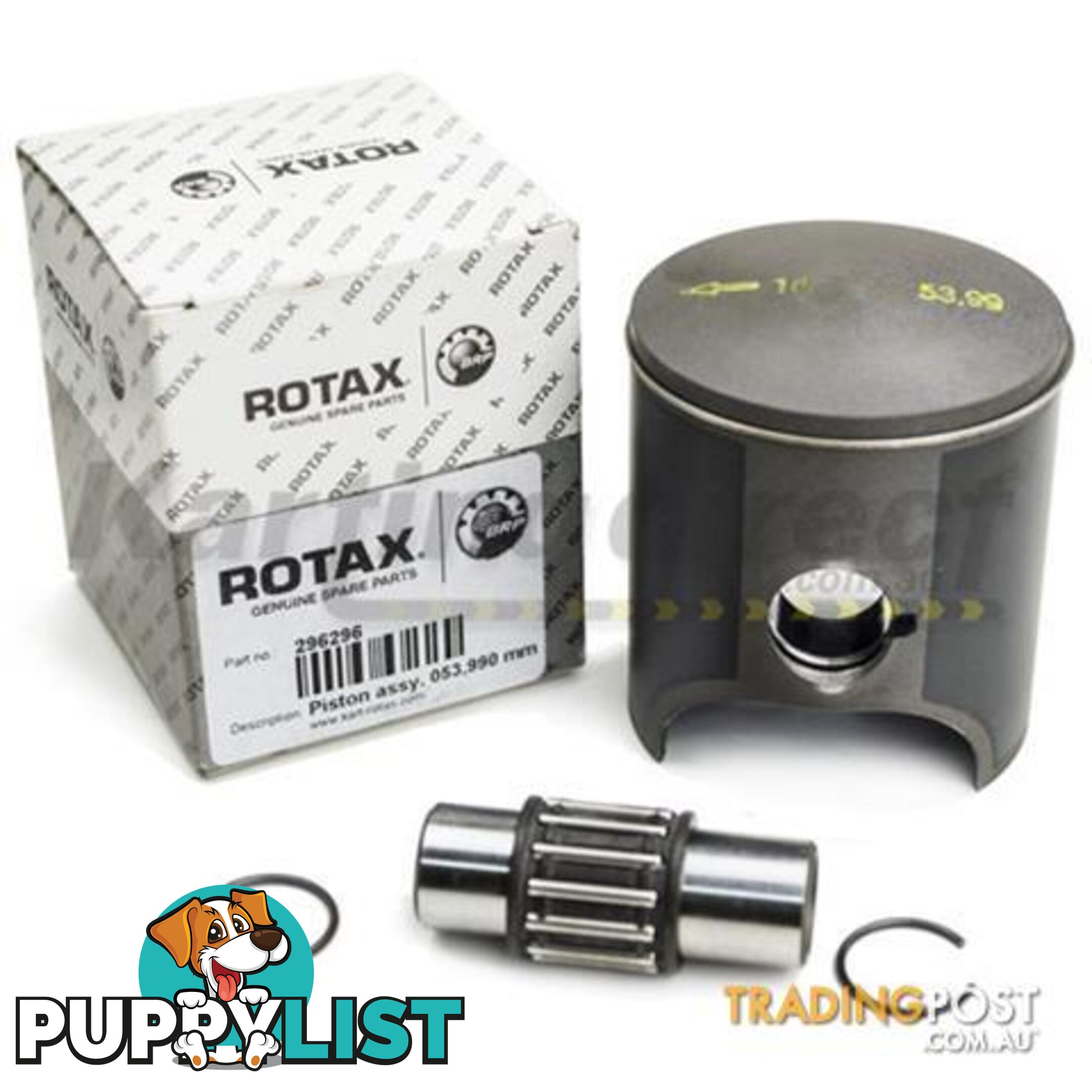 Go Kart Rotax Piston and Ring Kit 53.97 Standard  Rotax Part No.: 296297 - ALL BRAND NEW !!!