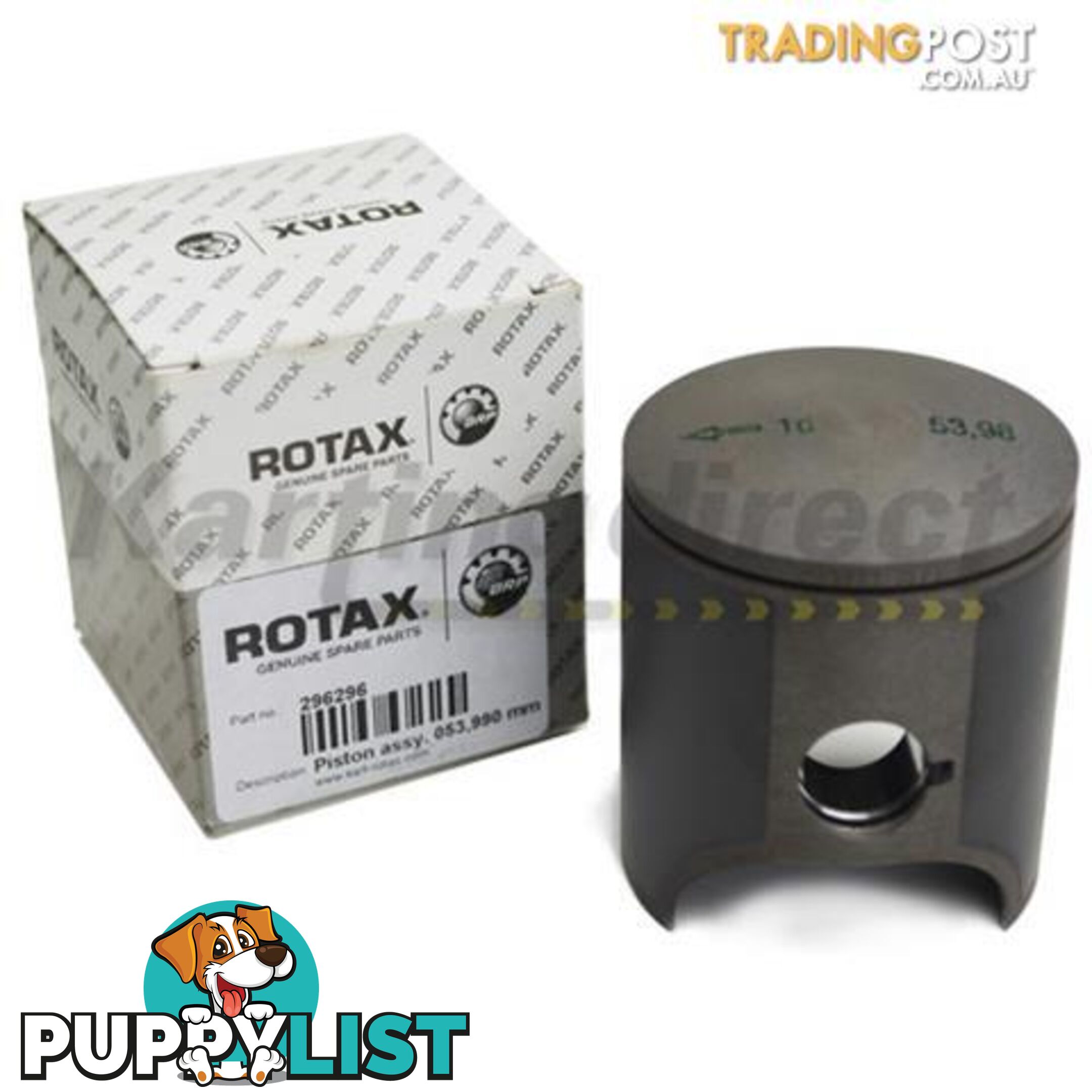 Go Kart Rotax Piston and Ring Kit 53.97 Standard  Rotax Part No.: 296297 - ALL BRAND NEW !!!