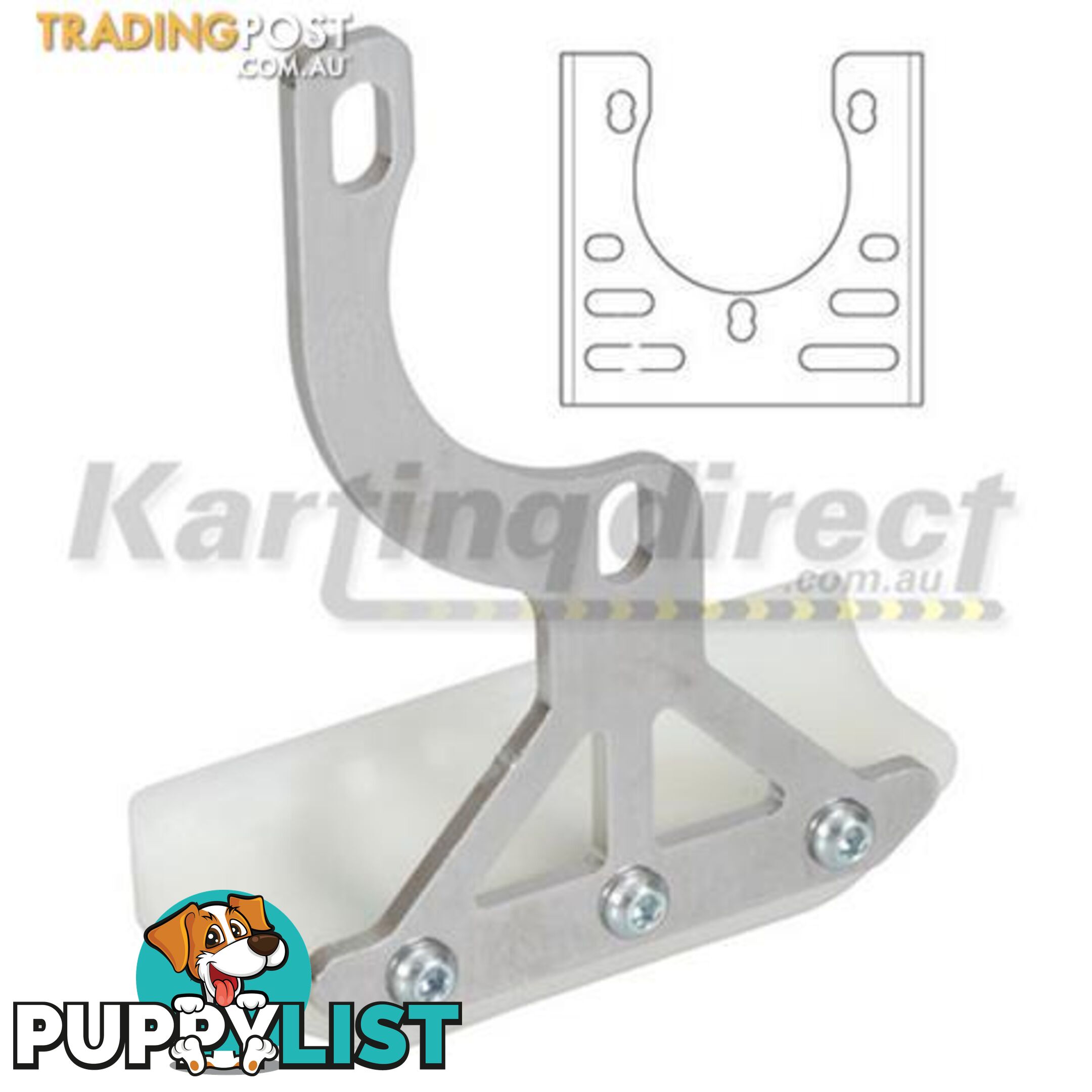 Go Kart Frame Slider Protector. Bolts to the bearing hanger to protect sprocket side or brake disc - ALL BRAND NEW !!!