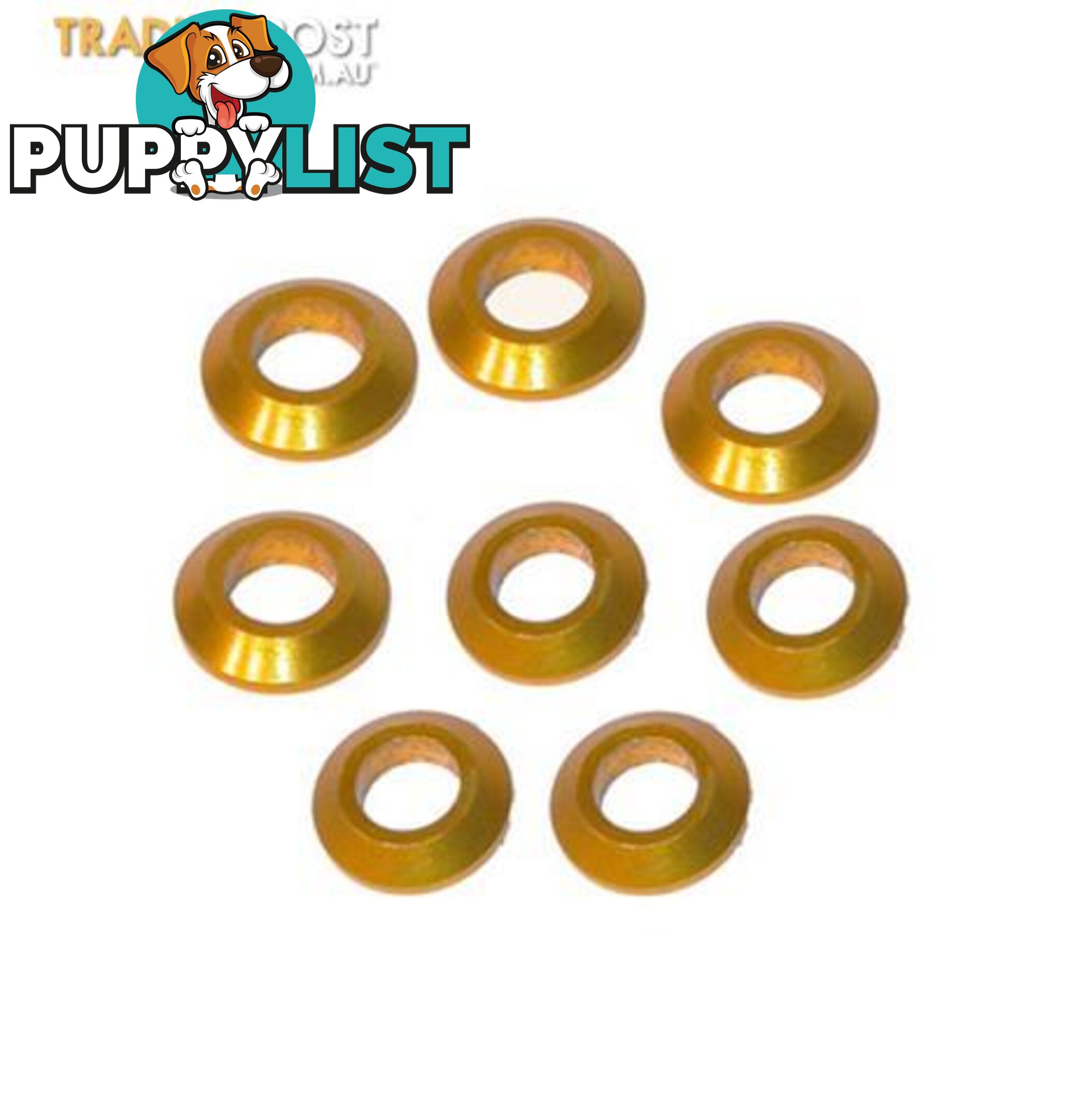 Go Kart Steering Spacer  Alloy  Gold  Pack of 8 - ALL BRAND NEW !!!