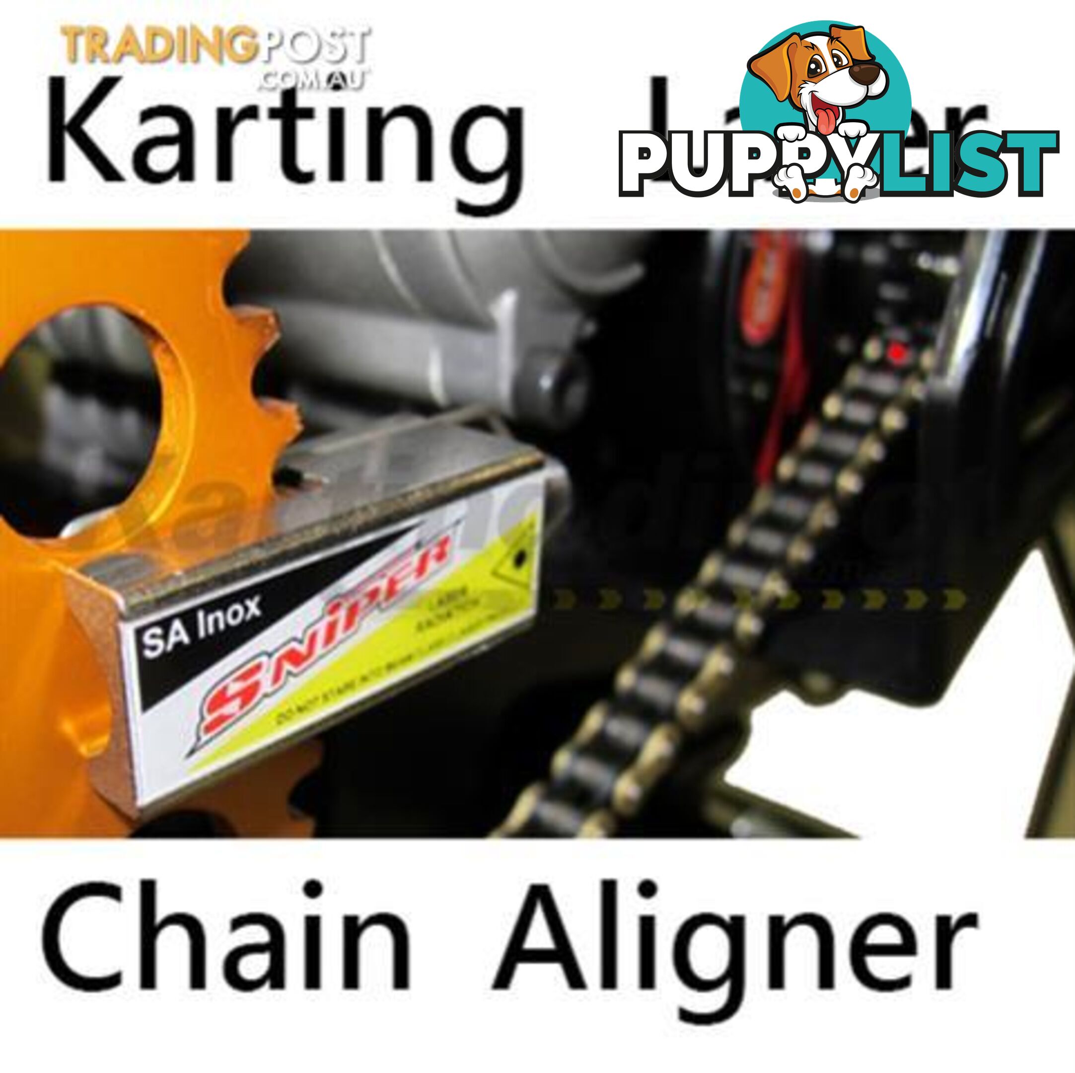 Go Kart Chain Alignment Laser Sniper suit 219 standard kart chain and sprocket - ALL BRAND NEW !!!