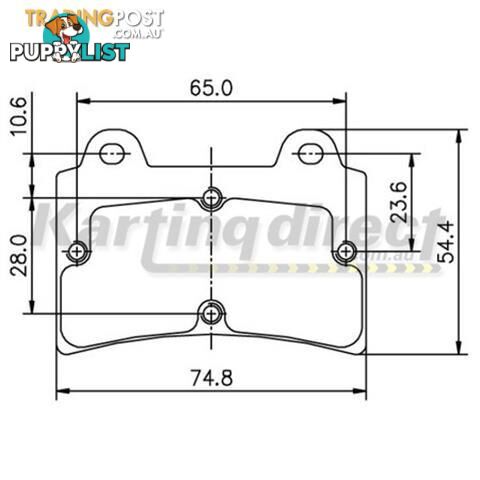 Go Kart Brake Pads Suit ARROW MONACO OMEGA DENT Compatible Brakes 15mm Thick - ALL BRAND NEW !!!