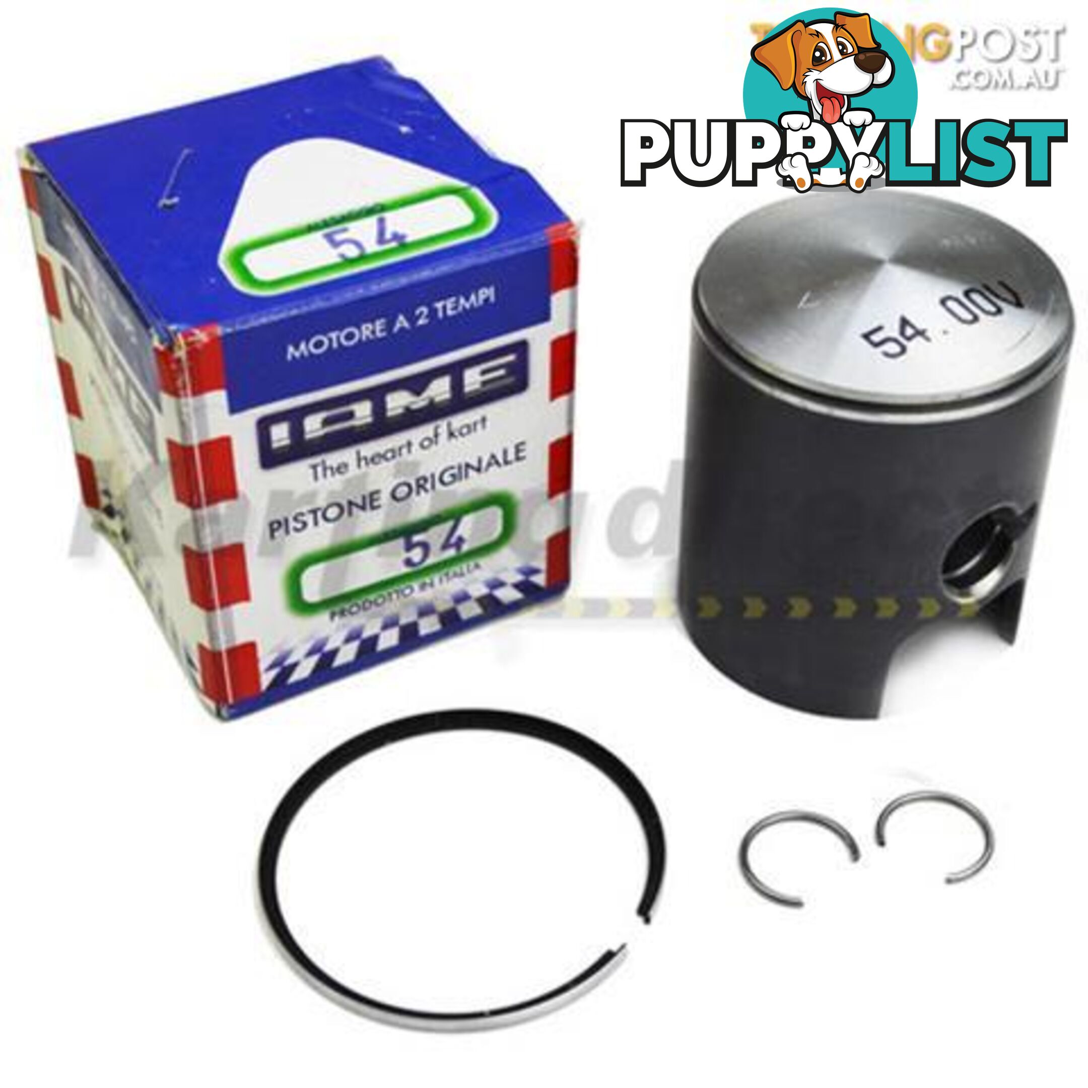 Go Kart X30 54,00 v Complete green PISTON  IAME Part No.: BP-25051-CV - ALL BRAND NEW !!!