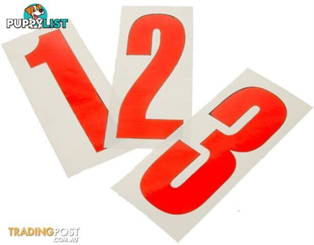 Go Kart Number 4 decal   Large red sticker - ALL BRAND NEW !!!