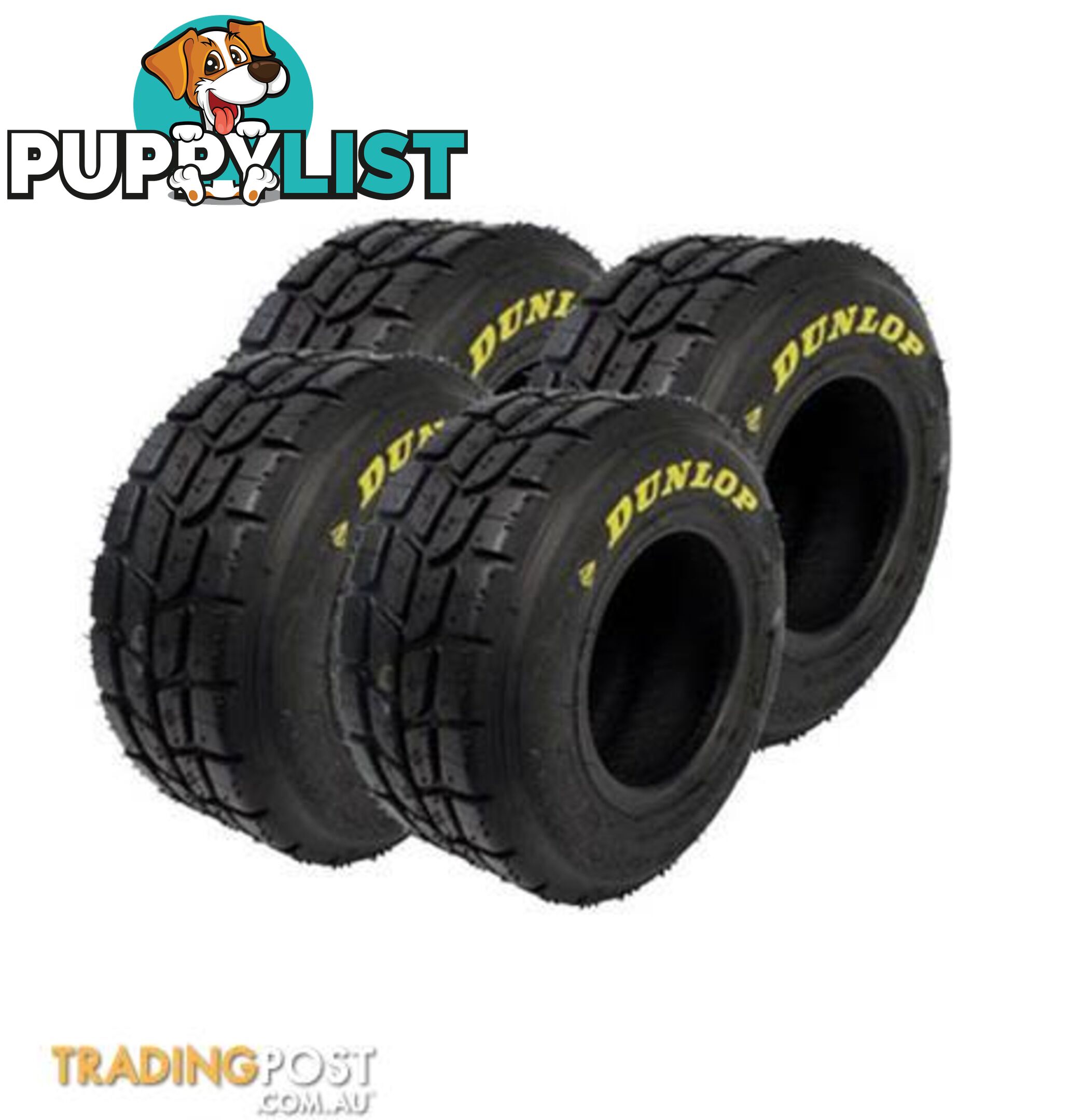 Go Kart Tyre set  Dunlop KT6  Junior wet set - ALL BRAND NEW !!!