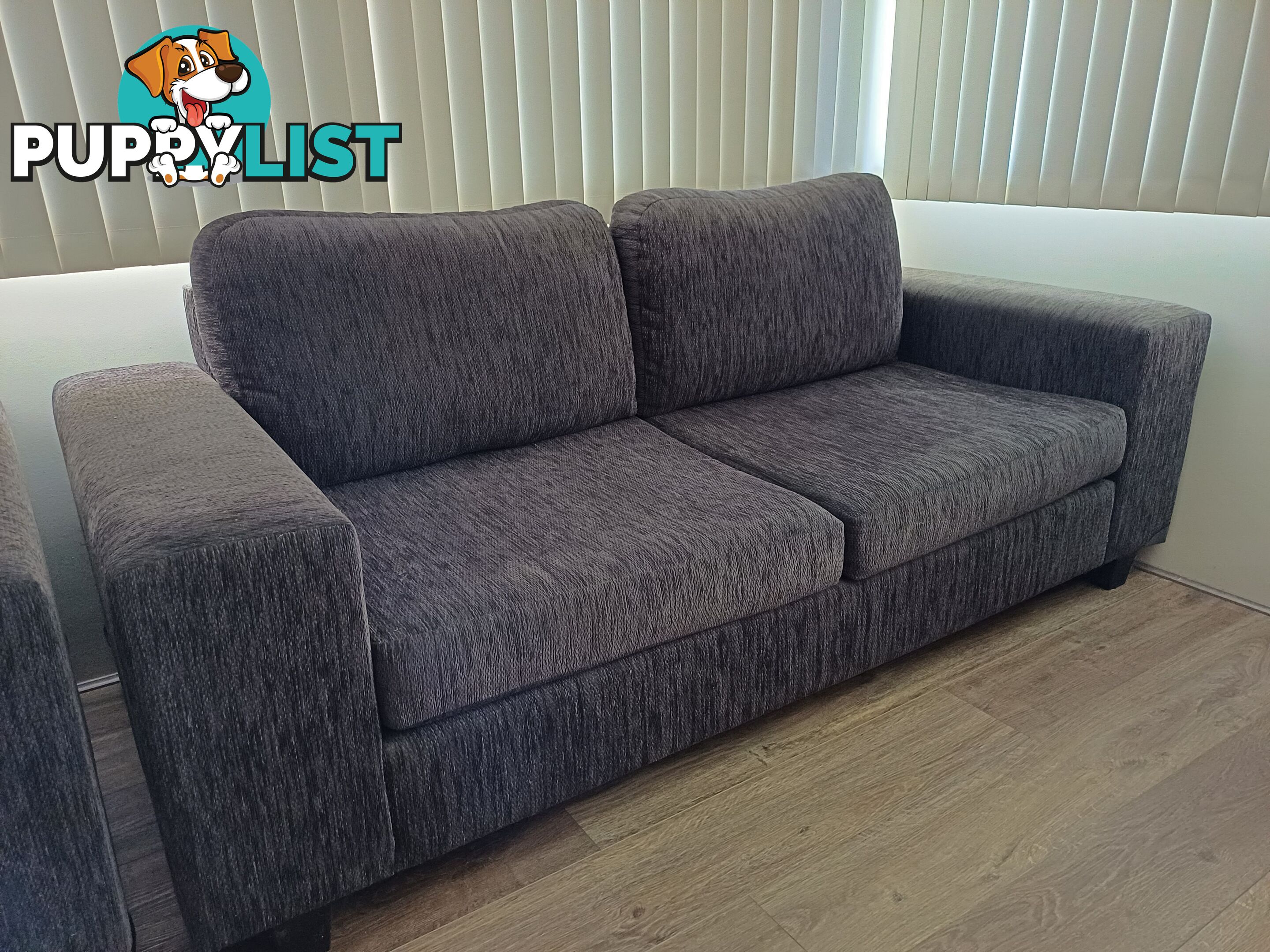 Lounge  3 seater plus 2 seater  gray