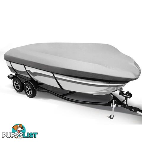 16 - 18.5 foot Waterproof Boat Cover - Grey