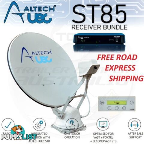 Altech UEC Halo ST85 Auto Motorised Satellite Dish + DSD5000 VAST TV Receiver