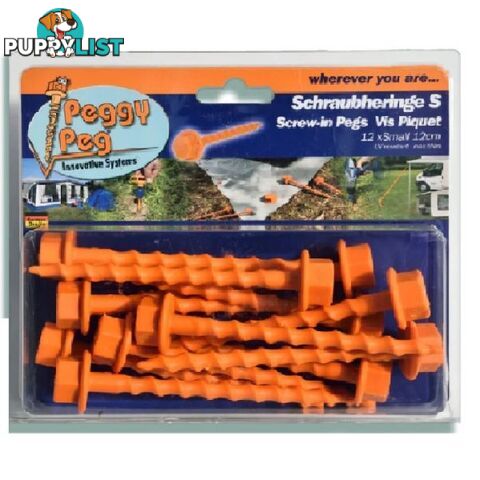 SMALL SCREW IN PEGGY PEG 12 PCS