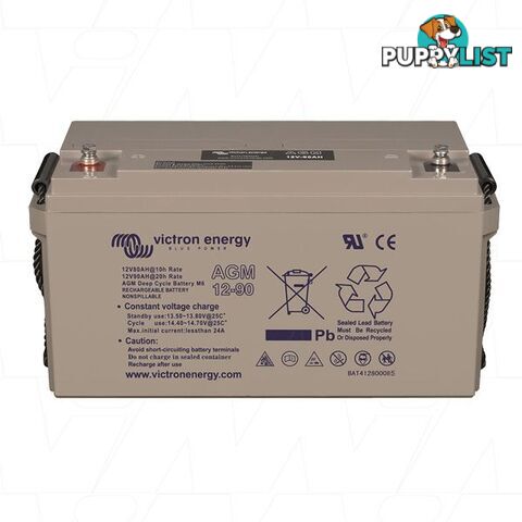 Victron Energy 12V 90Ah (20HR) Cyclic AGM Battery Threaded Post Type